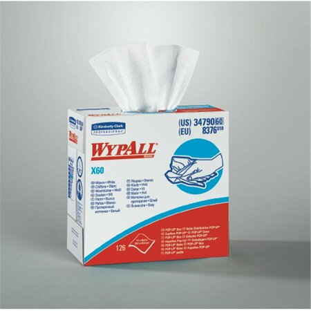 BEAUTYBLADE Wypall X60 Reinf Wiper 9.1X16.8 White, 126PK BE3571423